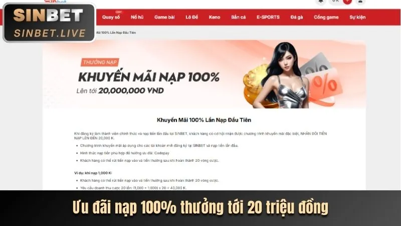 Thưởng nạp lại sòng bạc trực tuyến tv88